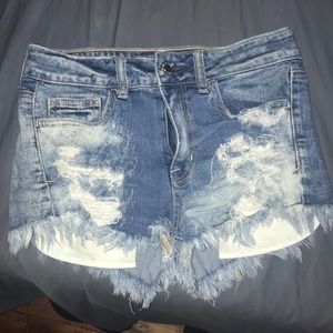 High wasted Jean Shorts